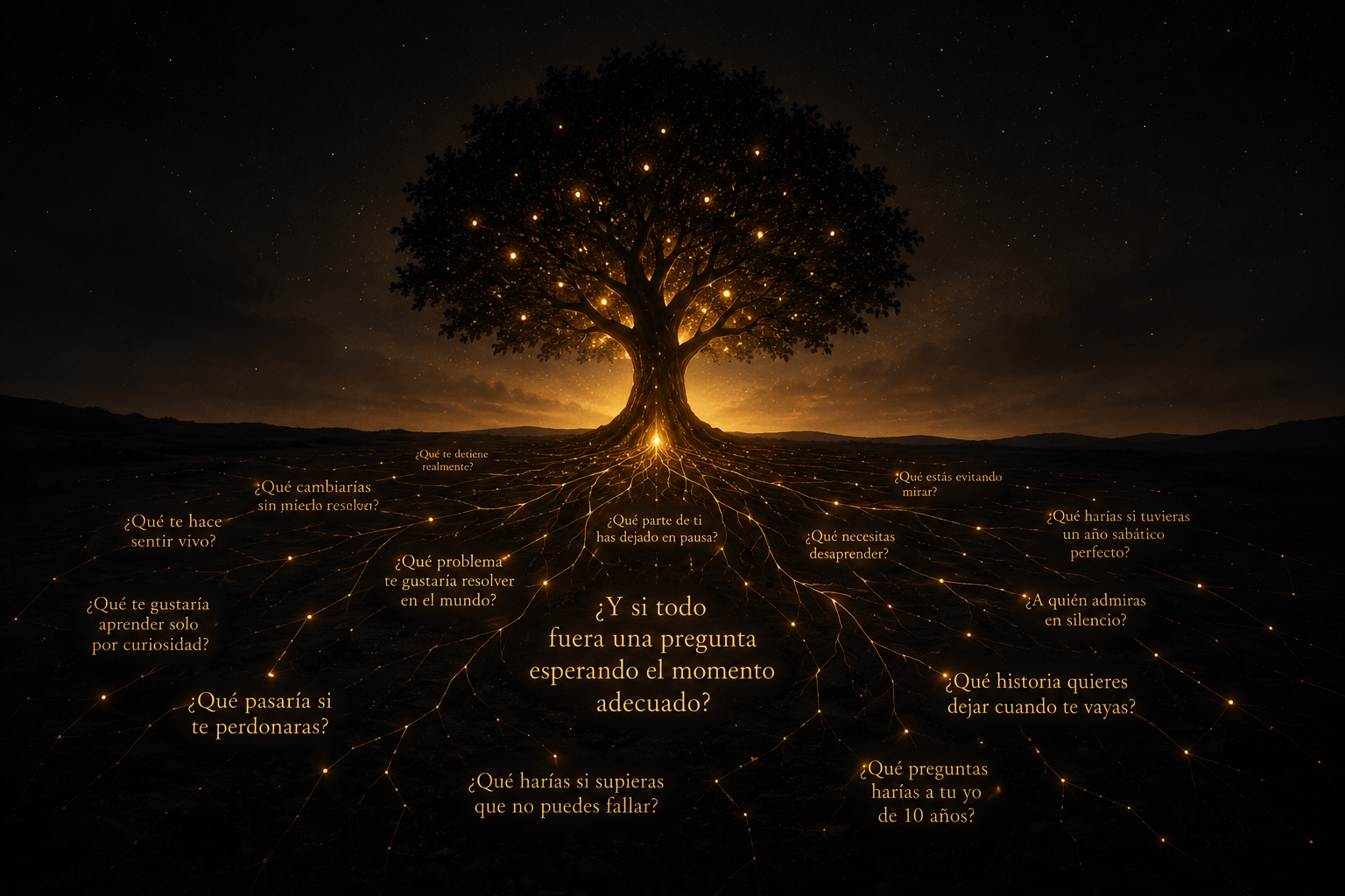 El Árbol de las Preguntas que Nadie Hace, experiencia interactiva de preguntas compartidas